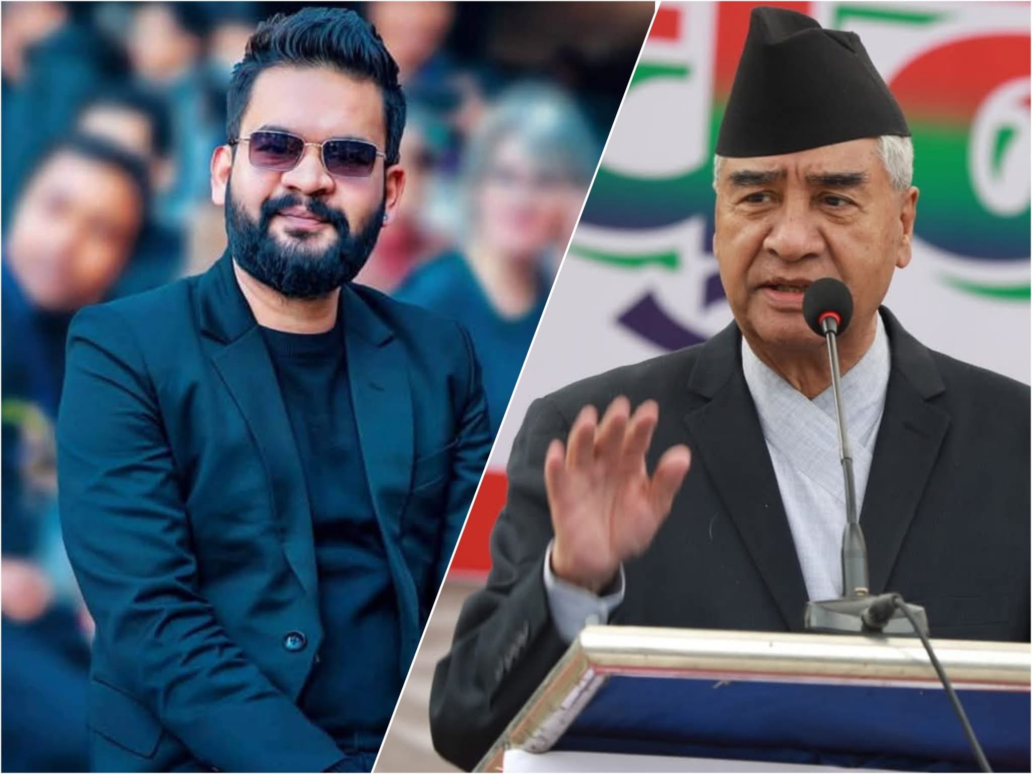 कांग्रेस सभापति  देउवा र  मेयर बालेन शाहबीच भेट