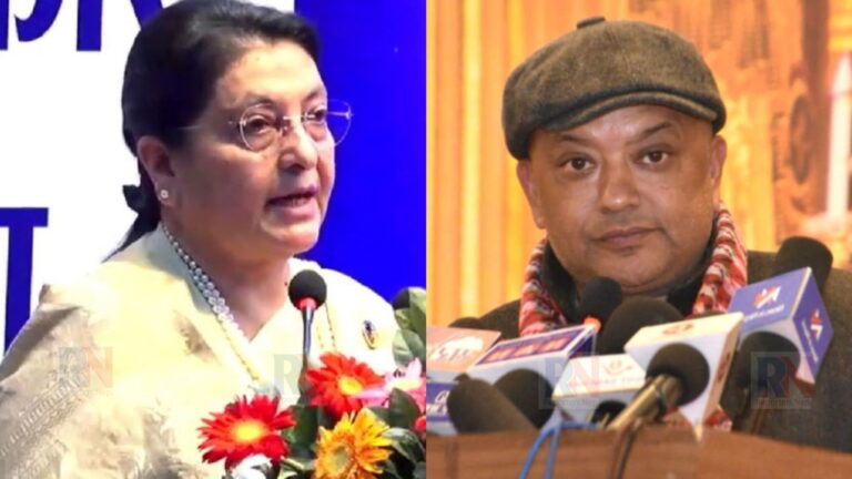 २०८४ को निर्वाचनमा पूर्वराष्ट्रपति भण्डारी काठमाडौं–४ बाट चुनाव लड्ने तयारी, गगन थापासँग प्रतिष्पर्धा हुने