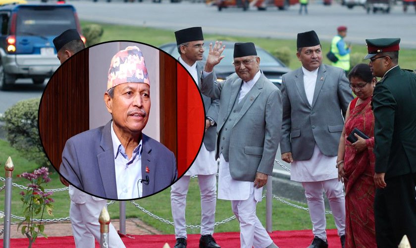 स्पेनबाट स्वदेश फर्किँदा विमानस्थलमा किन मौन रहे ओली ? यसो भन्छन् भीम रावल…