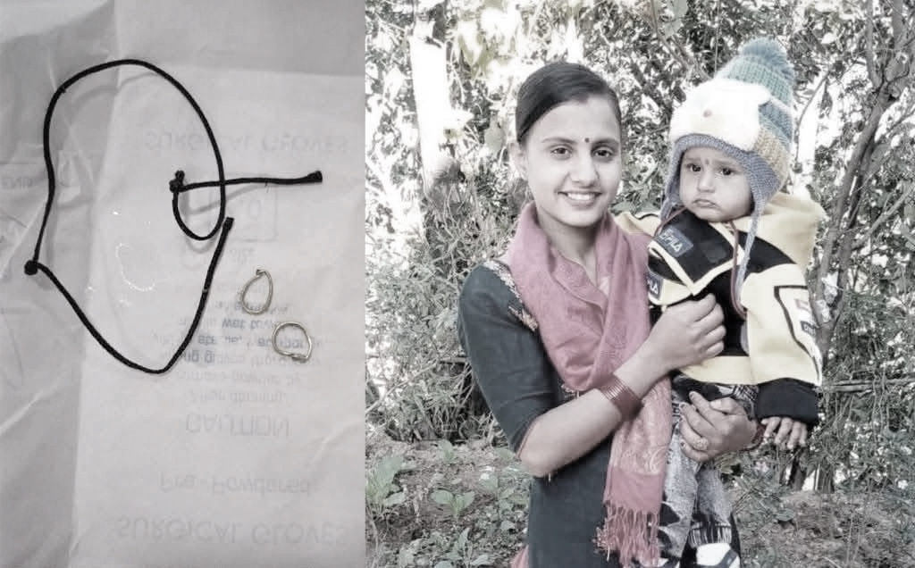 छोरा अर्पितले कानमा लगाएको मुन्द्राले चिनियो आमा श्यामकला पाण्डे र ७ वर्षीय छोराको शव