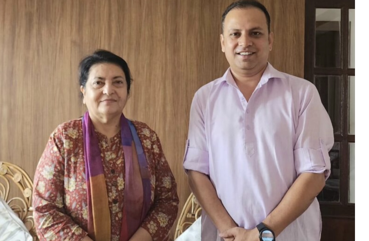 पूर्वराष्ट्रपति भण्डारी असन्तुष्ट : झासँगको भेटबारे गलत प्रचार भएको गुनासो