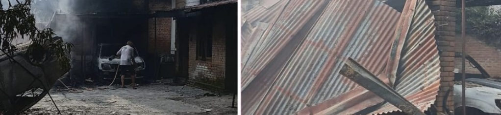 उपप्रधानमन्त्री सिंहको ठमेलस्थित घर र गाडी जलेर ध्वस्त