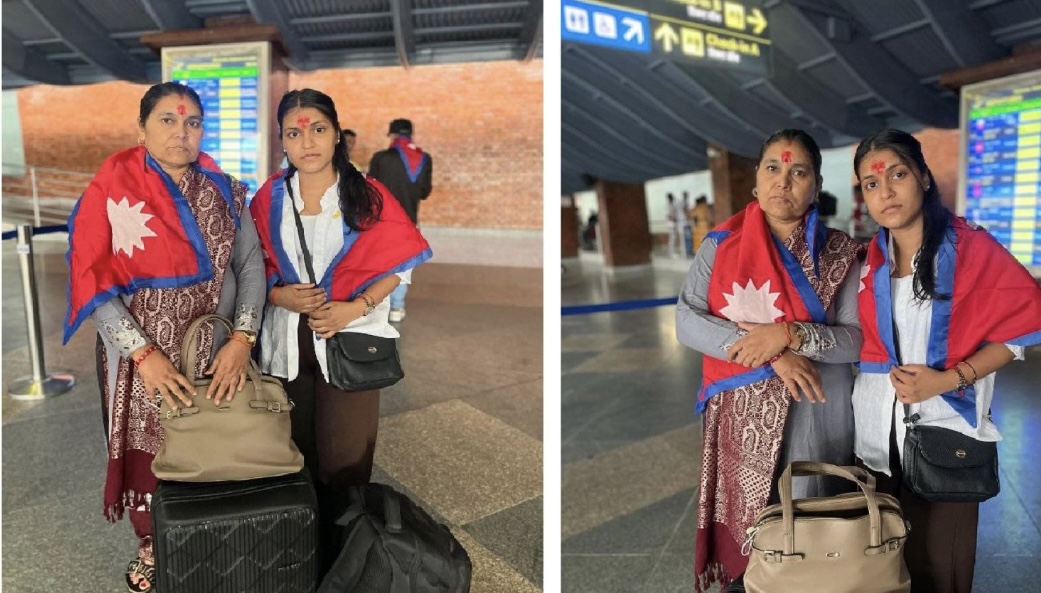 हमासले बन्धक बनाएका विपिनको रिहाइको माग गर्दै उनकी आमा र बहिनी अमेरिका प्रस्थान
