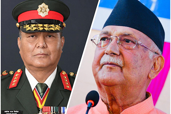 नेपाली सेनाको दाबी : ओलीलाई राजीनामा गराउन सेनाप्रमुखले क’डा द’बाब दिनुपर्‍यो