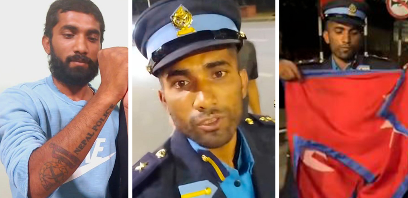 पूर्वजवानले गरे डीएसपीको युनिफर्म लगाएर  प्रहरी युनिट आगजनी
