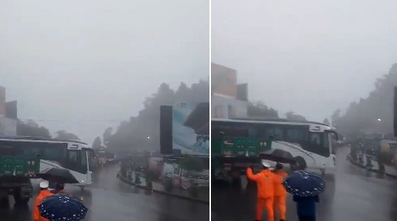 चालकहरूलाई नागढुंगामा प्रहरीको आग्रह– पहिरो पन्छाउने अवस्था छैन, काठमाडौँतर्फ फर्किनुहोला