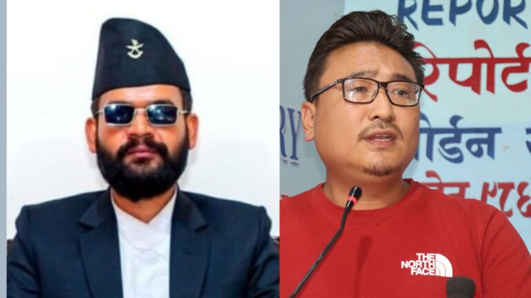 सिंहदरबार जलाउनुपर्छ भनेर आह्वान गर्ने बालेनमाथि कारबाही गर्न नेविसंघ अध्यक्ष शेर्पाको माग