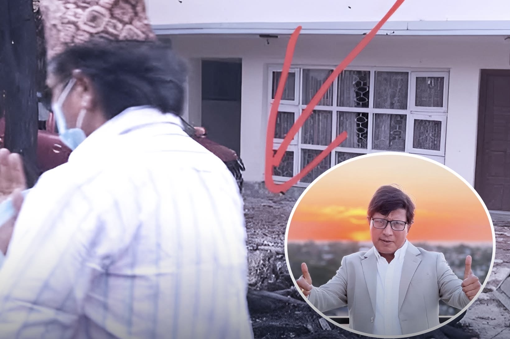 भाइरल फोटोप्रति दीपकको प्रष्टिकरण, तोडफोडमा भाग लिएको छैन