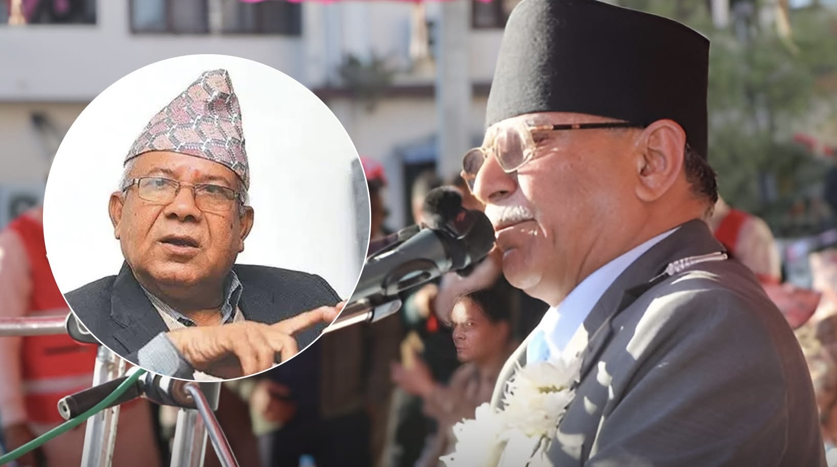 प्रचण्डको दाबी, “यो सरकार मैले र माधव नेपालले रातभर बसेर सहमति गरेर बनेको हो”