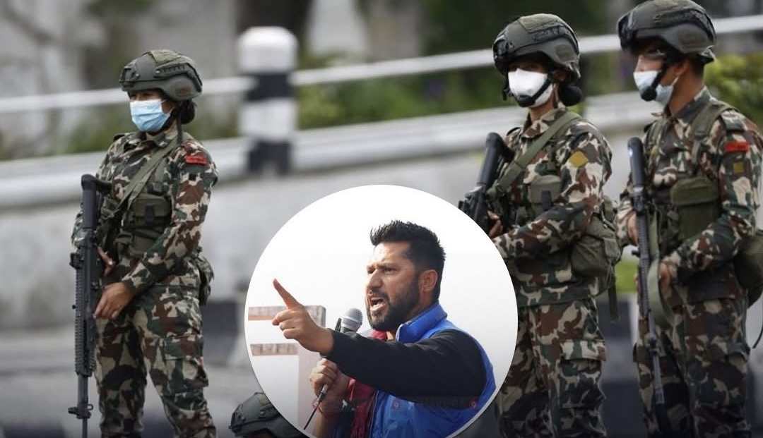 गोली नहानेर जनतालाई बचाउन खोज्ने सेनालाई बदनाम गर्न खोजिंदैछ :रबि लामिछाने