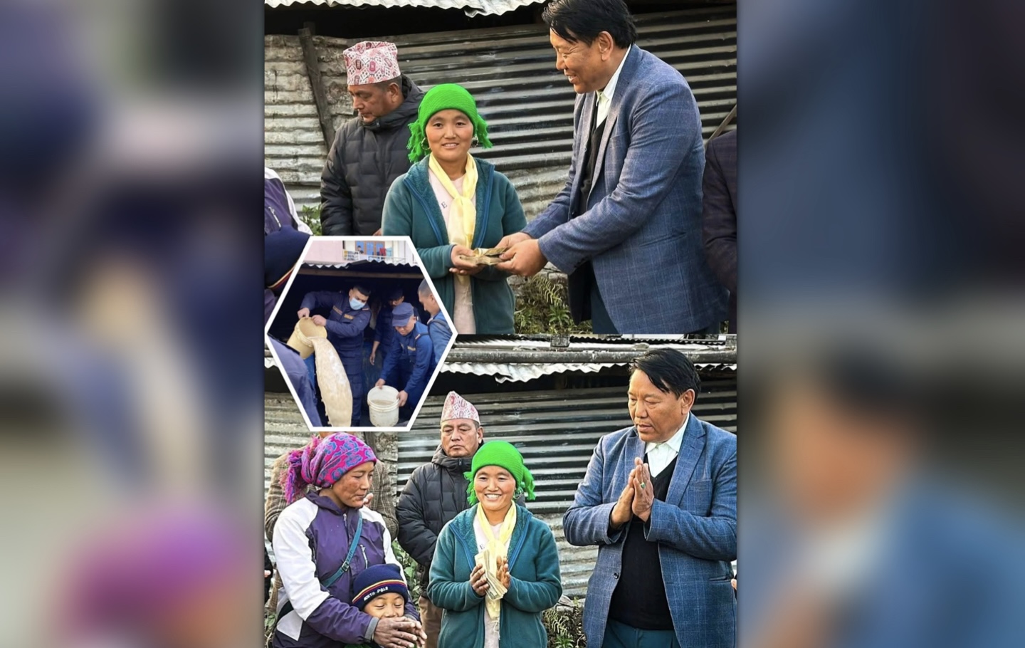 प्रहरीले छापा हानेर १० हजार लिटर घरेलु मदिरा बगाइदिएपछि सहयोग गर्न पुगे गेल्जे लामा शेर्पा !