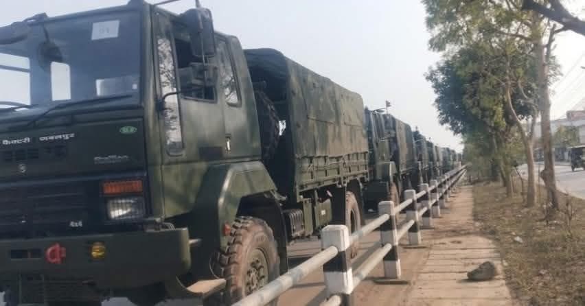 निर्वाचन सुरक्षाका लागि भारत सरकारले नेपाली सेनालाई सहयोगस्वरूप उपलब्ध गराएको ५० वटा सवारी साधन  नेपाल भित्रिए