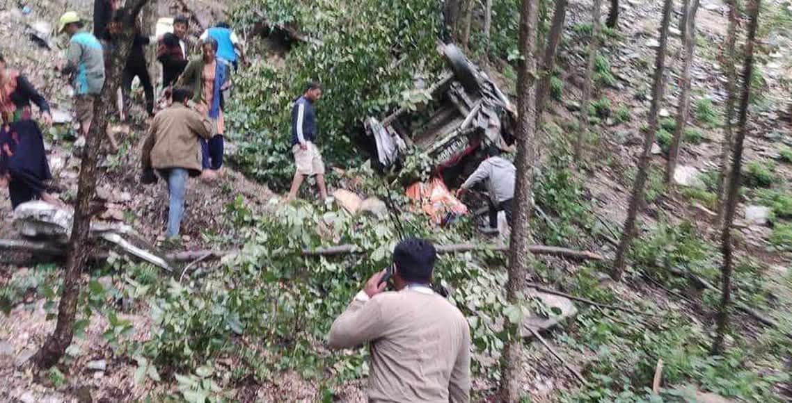 रोल्पा दुर्घटनामा रुकुम पूर्वका एकै परिवारका ७ जनाले गुमाए ज्यान