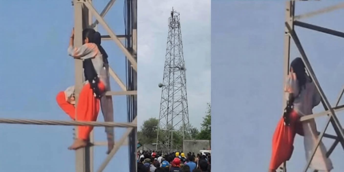 प्रेमीलाई बोलाइदिनु भन्दै एक किशोरी टावरको टुप्पोमा पुगेपछि‘