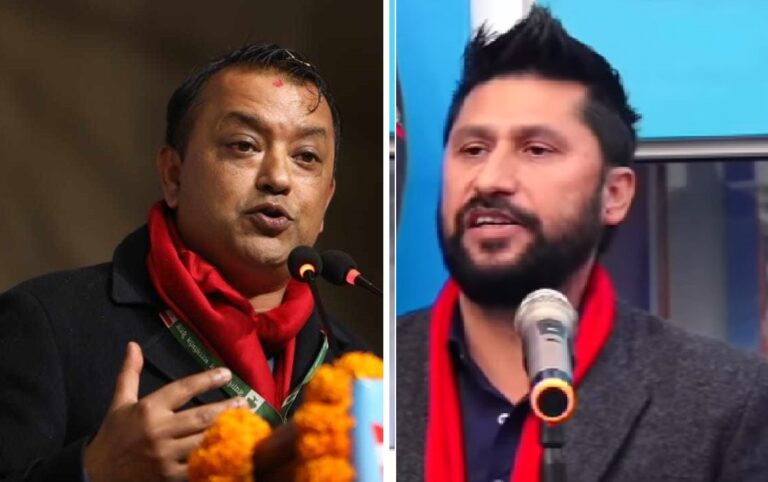 रास्वपाको प्रथम राष्ट्रिय महाधिवेशनको अवसरमा गगनले दिए रविलाई शुभकामना