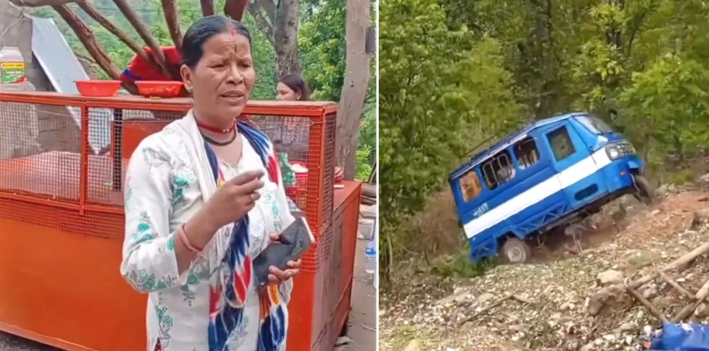 कैलालीमा महिलाले खुद्रा सामान बेच्न प्रयोग गर्ने टेम्पो वन कर्मचारीले भिरबाट खसालिदिएपछि…