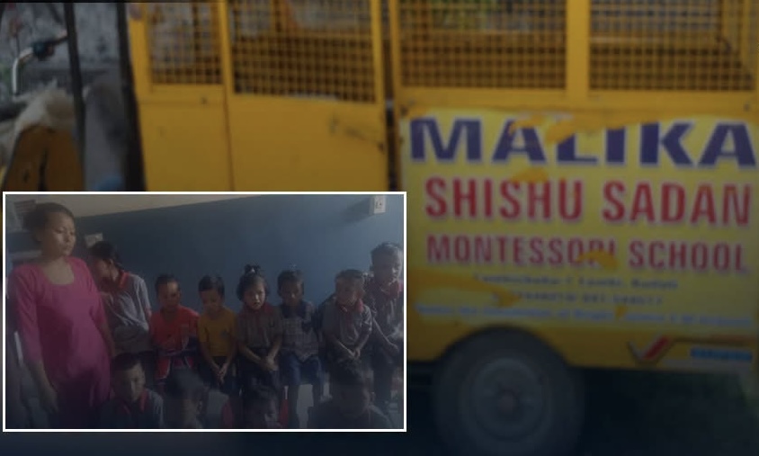 मन्टेश्वरीका विद्यार्थी बोकेको अटो दुर्घटना, १४ जना घाइते