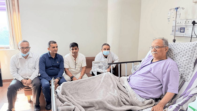 प्रचण्ड अस्पतालबाट डिस्चार्ज