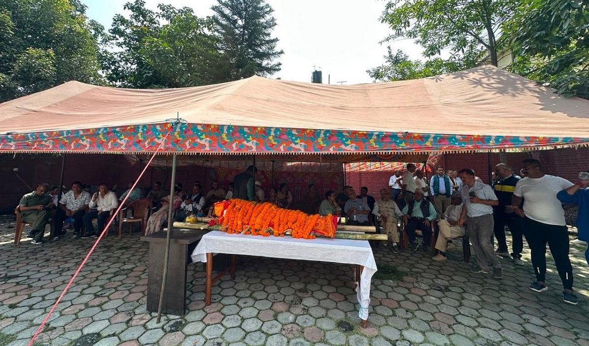 पूर्वमन्त्री तथा कांग्रेस नेता खरेलको पार्थिव शरीर सानेपामा