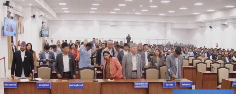 प्रधानमन्त्रीको सीमासम्बन्धी अभिव्यक्तिको विरोधमा संसद्‌मा विपक्षीको नाराबाजी