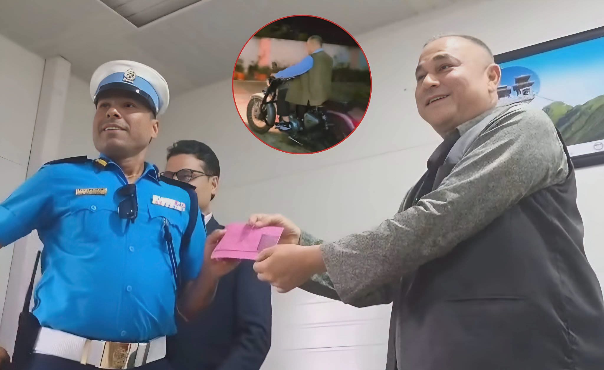 हेल्मेट नलगाएका मुख्यमन्त्रीलाई जरिवाना