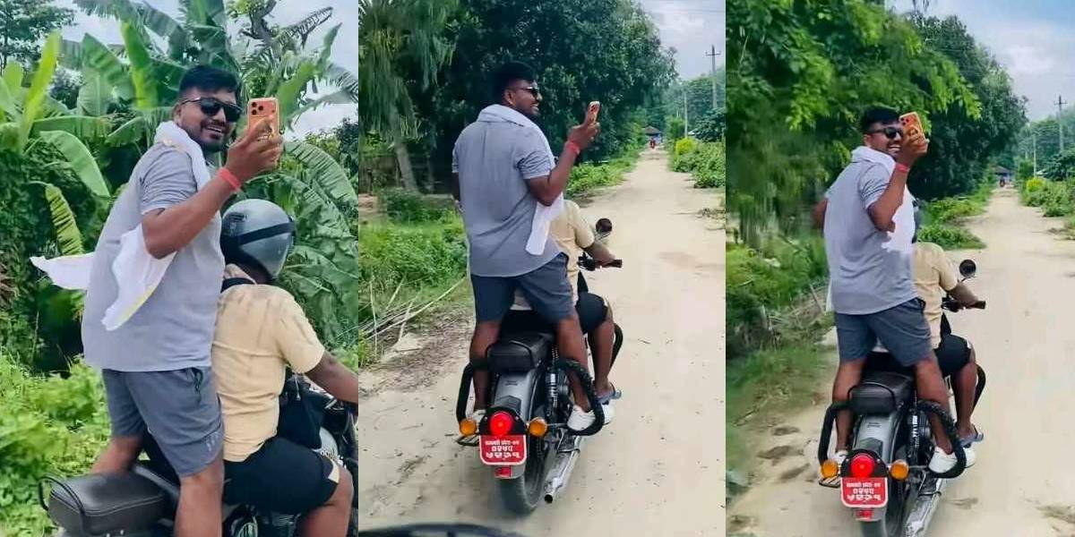 स्टन्ट शैलीमा बाइक यात्रा गरेका रास्वपा सांसद बब्लु गुप्ताको भिडियो भाइरल, ‘कानुनी कारबाही स्वीकार्छु’