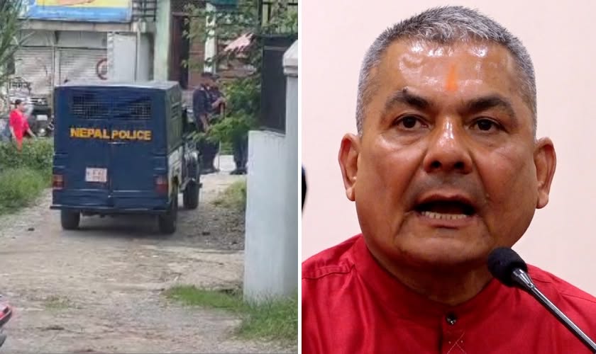 दुर्गा प्रसाईंको घरमा पुग्यो प्रहरी