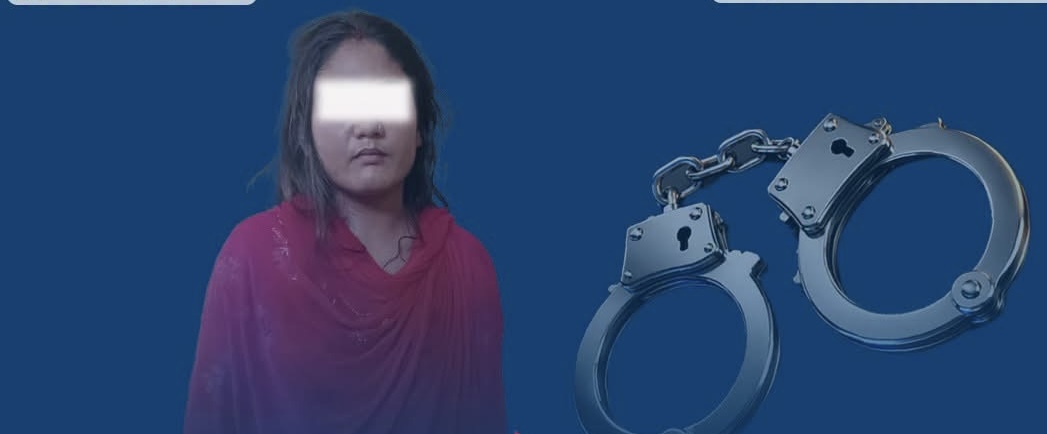 दुई वर्षीया बालिकाको हत्या गर्ने मृतककी कान्छी आमा पक्राउ