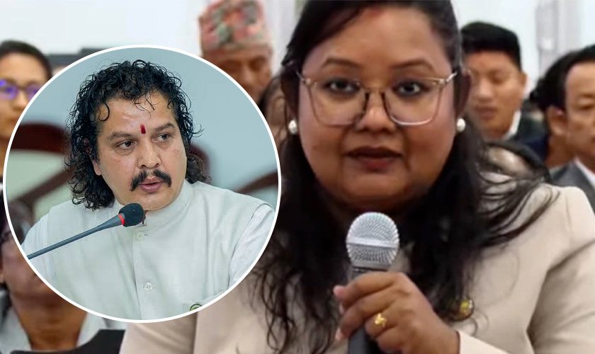 सांसद ढकालको अभिव्यक्तिमा घतानीको प्रश्न : सिंहदरबार जलाएर घाइते बनाएको पर्याप्त भएन र?