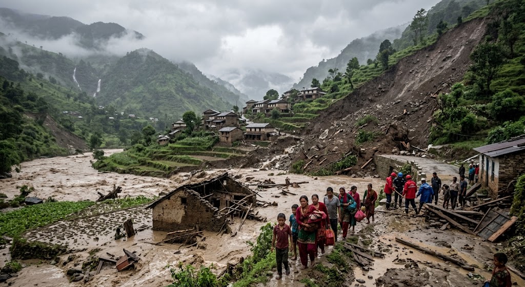 अचानक बाढी र पहिरोमा परिहालेमा जाेगिनुहाेस् यसरी