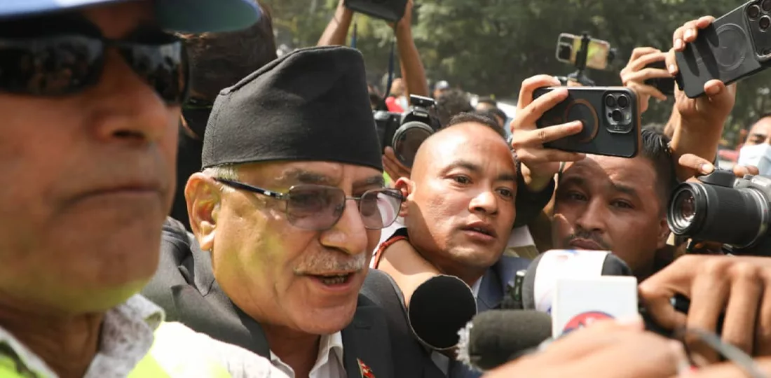 कांग्रेस महाधिवेशनमा सहभागी हुन खुलामञ्च पुगे प्रचण्ड